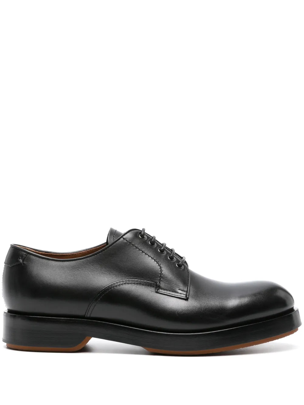 Zegna lace-up patent leather derby shoes
