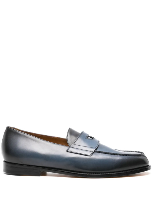 Doucal's penny-slot leather loafers