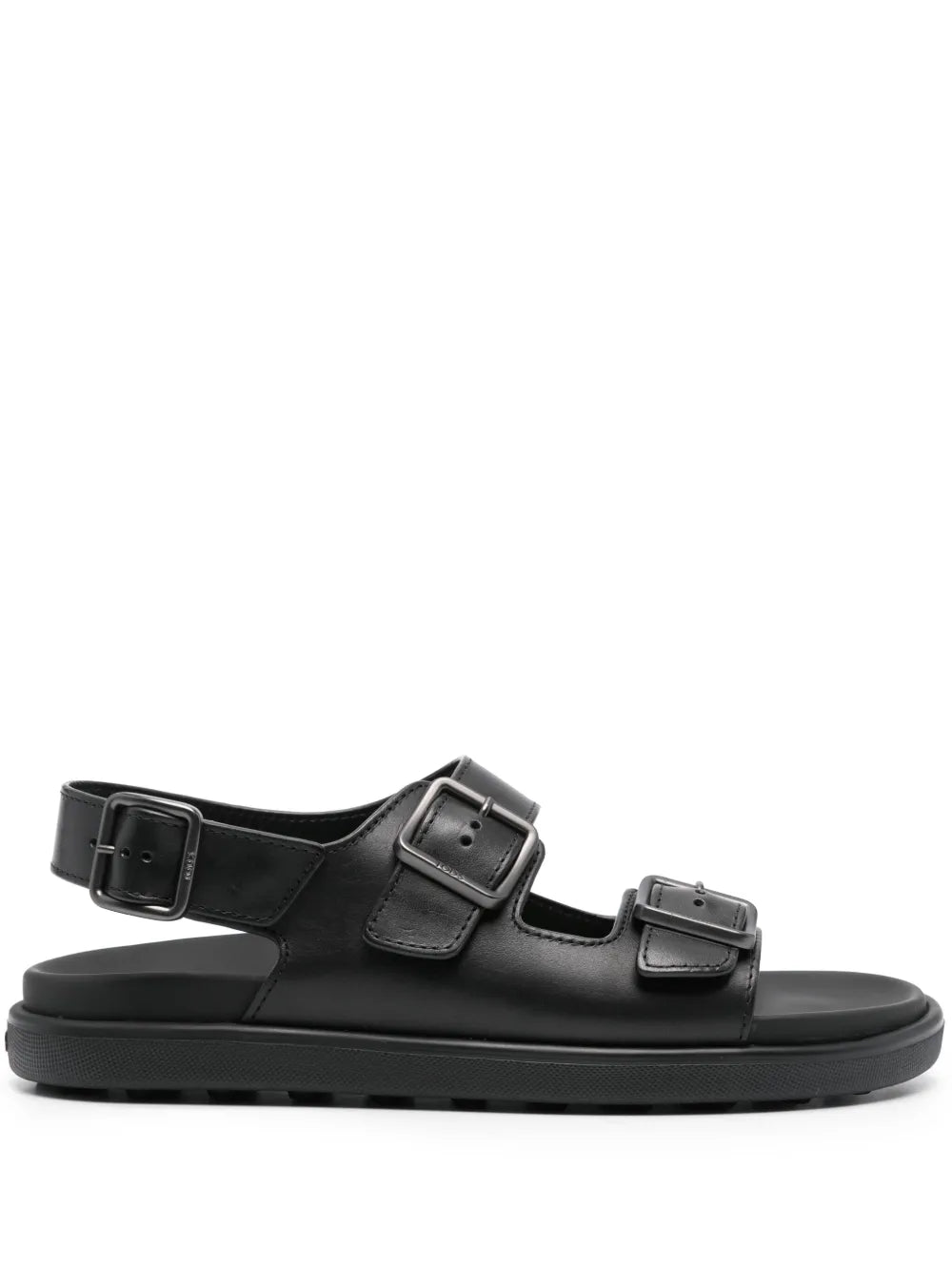Tod's engraved-logo leather sandals