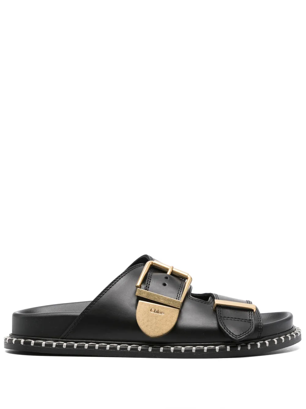 Chloé Rebecca leather slides