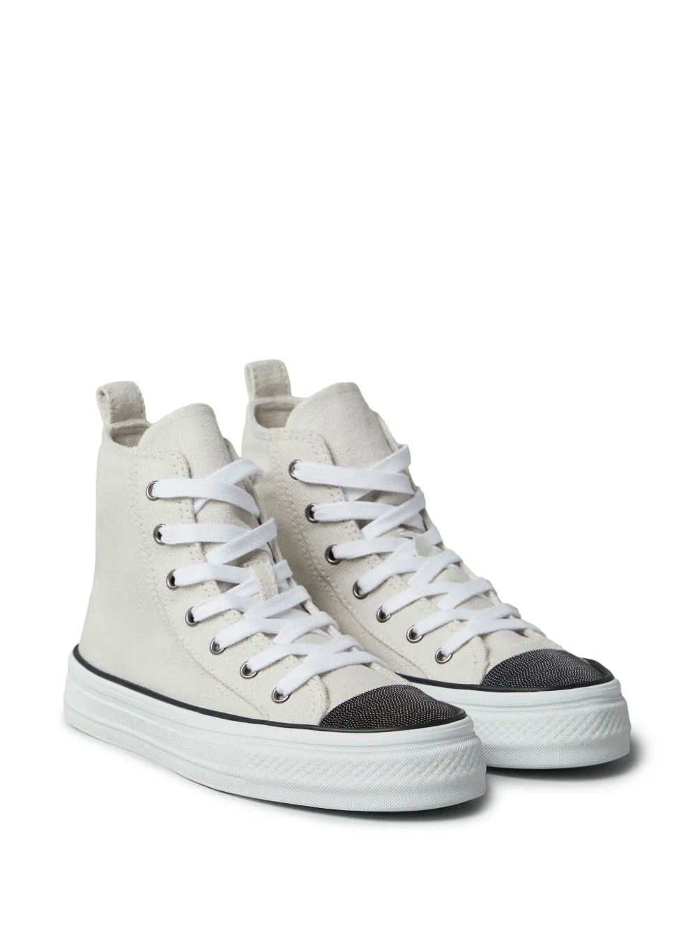 Brunello Cucinelli panelled lace-up sneakers