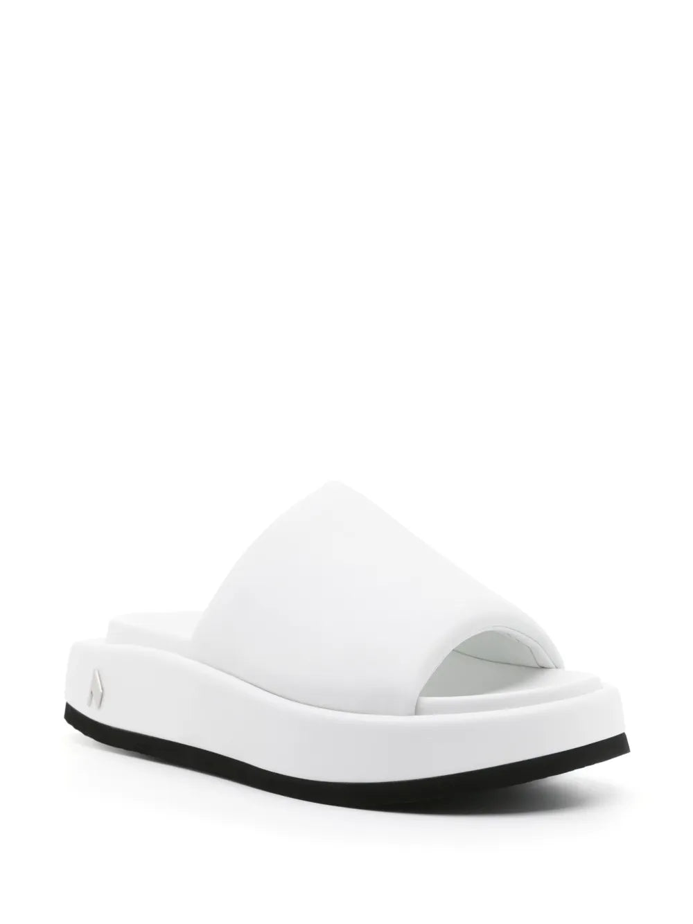 The Attico Mia leather flatform slides
