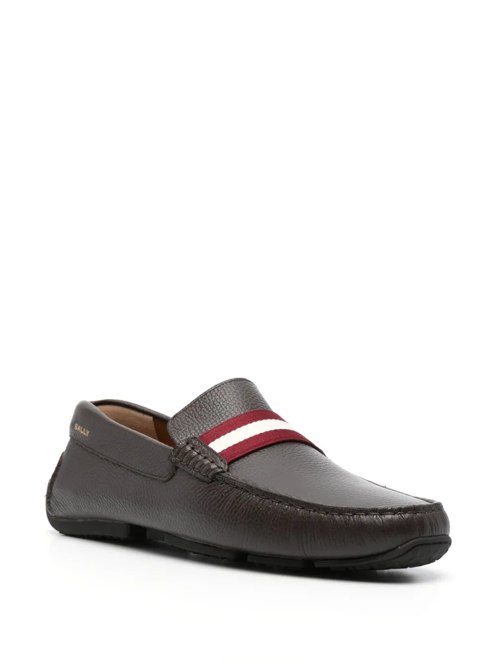Bally logo-print leather loafers