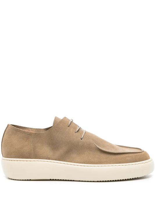 Moma square-toe suede Derby shoes