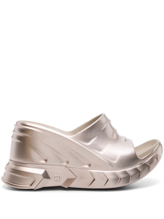Givenchy Marshmallow 110mm wedge flip flops