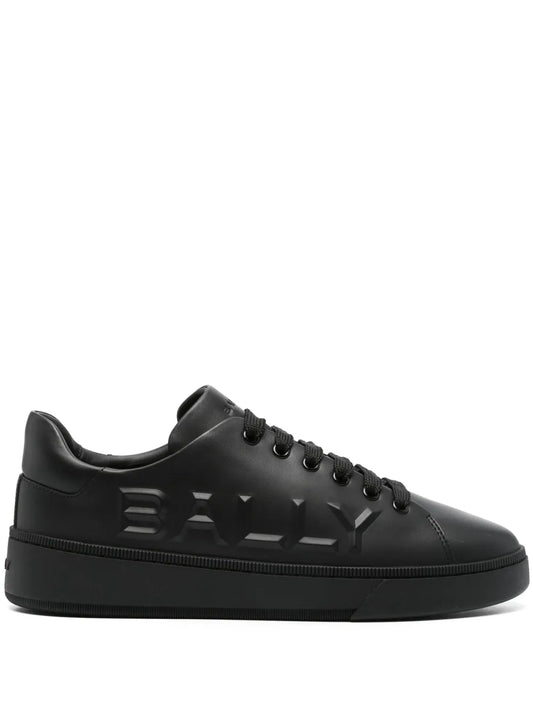 Bally logo-embossed leather sneakers