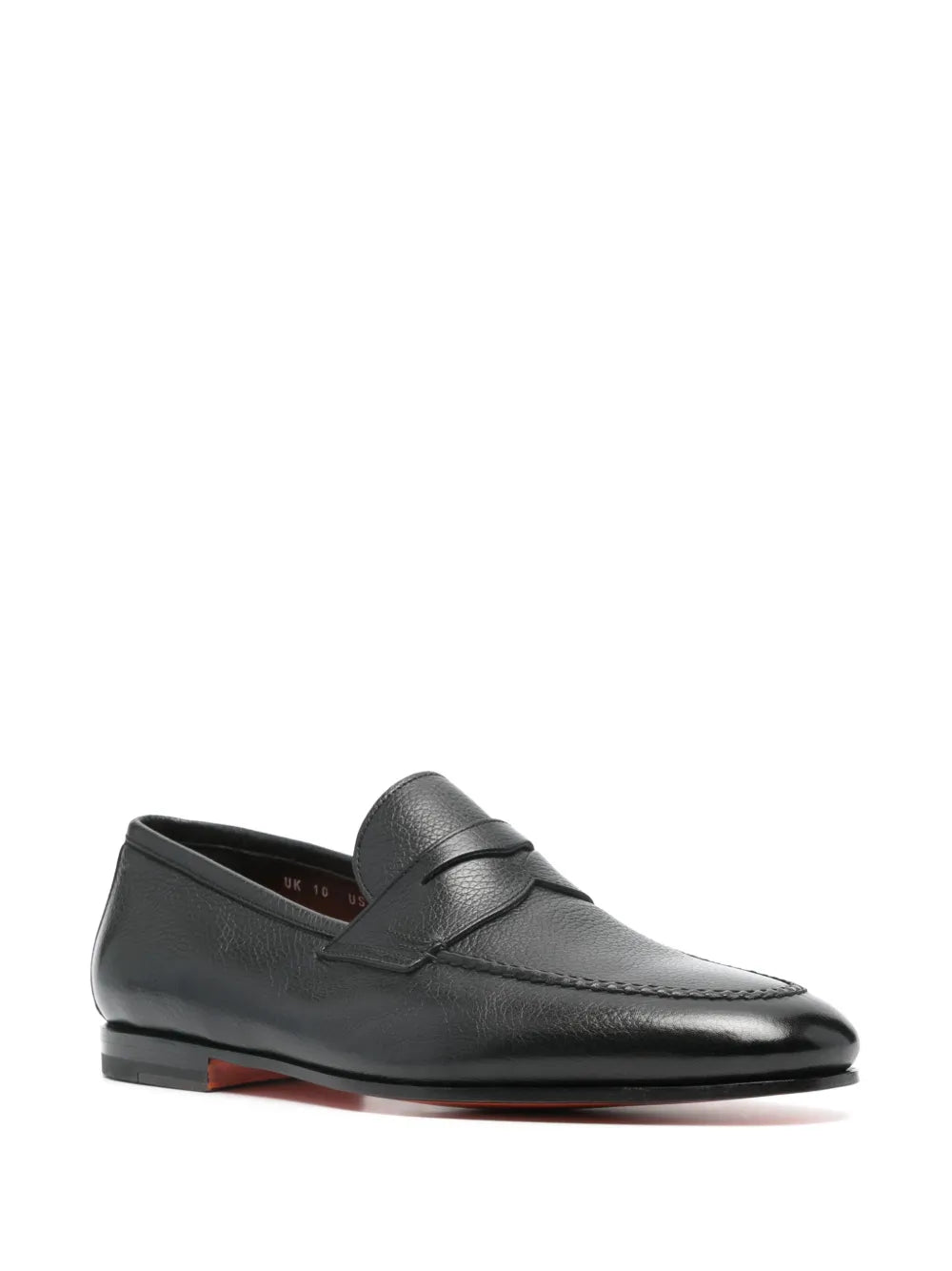 Santoni penny-slot leather loafers