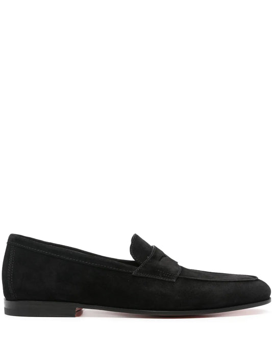 Santoni Carlo suede loafers