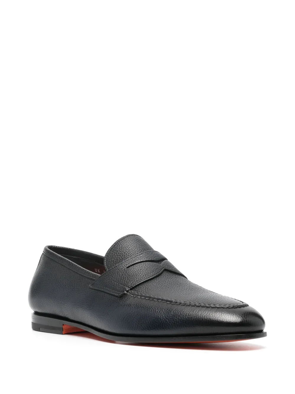 Santoni penny-slot leather loafers