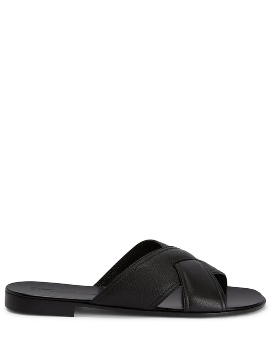 Giuseppe Zanotti Flavio crossover-strap slides