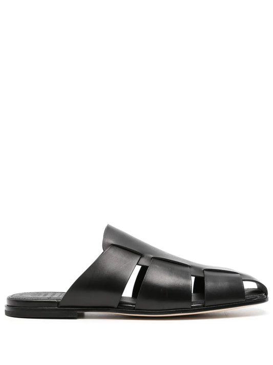 Officine Creative Fidel leather caged slides