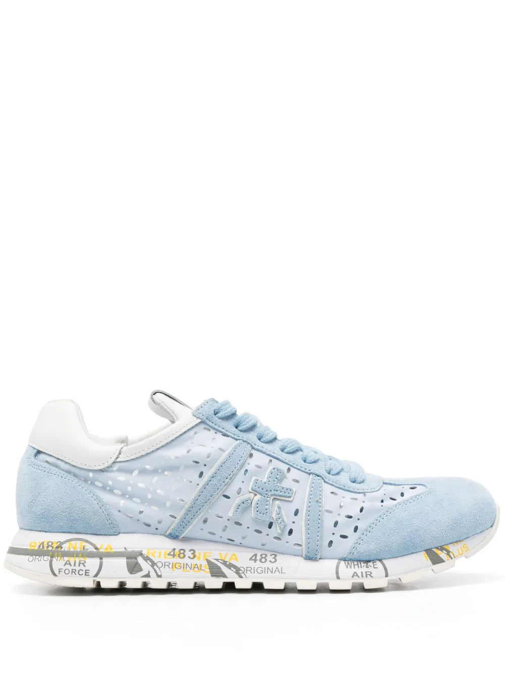 Premiata cut out-detail panelled sneakers