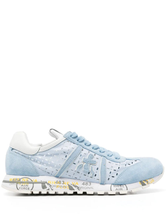 Premiata cut out-detail panelled sneakers