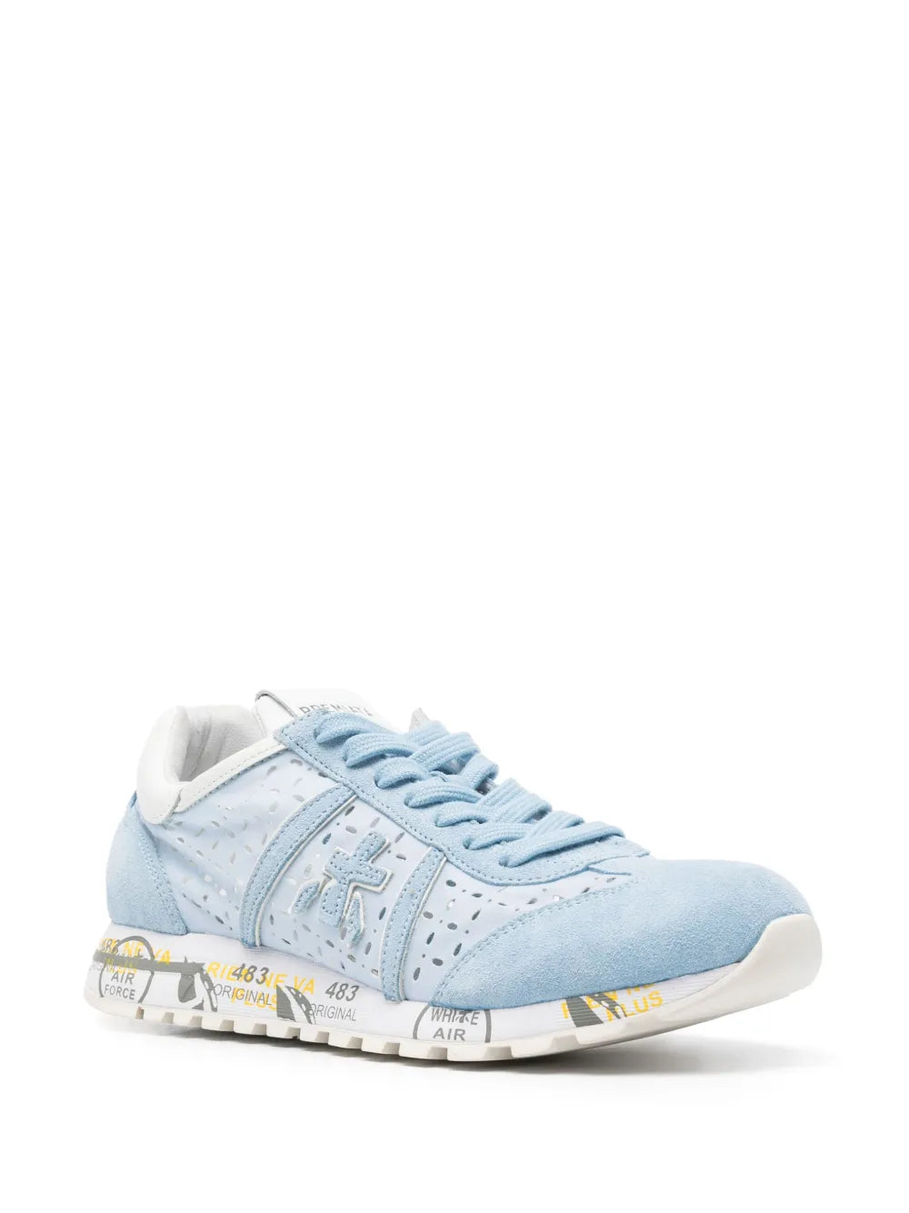 Premiata cut out-detail panelled sneakers
