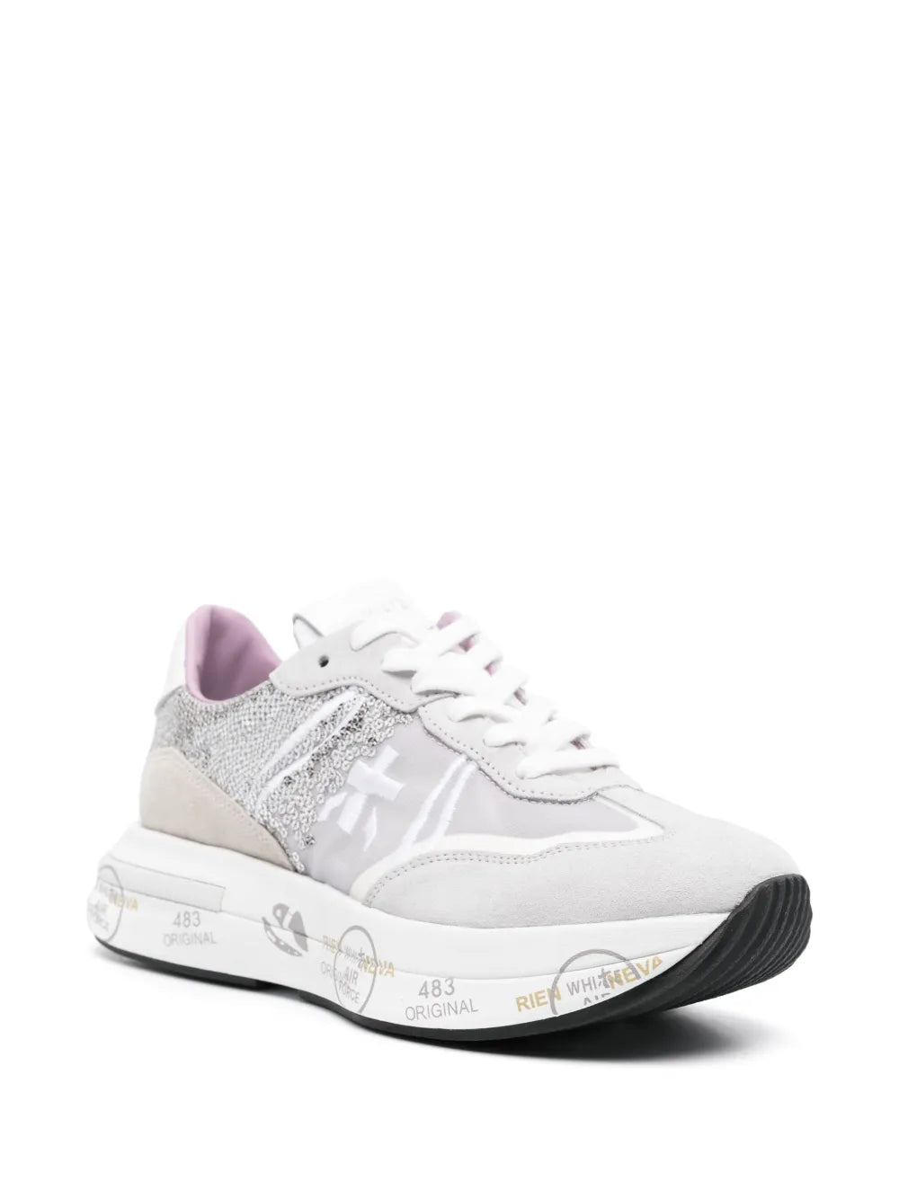 Premiata Cassie sequin-embellished sneakers