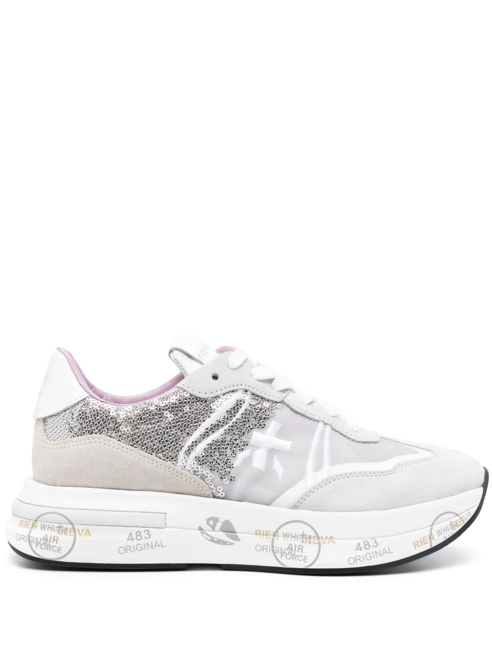 Premiata Cassie sequin-embellished sneakers