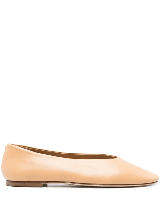 Aeyde Kirsten leather ballerina shoes