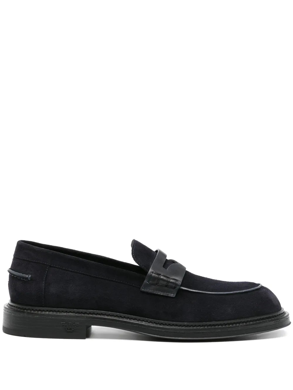 Emporio Armani penny-slot suede loafers