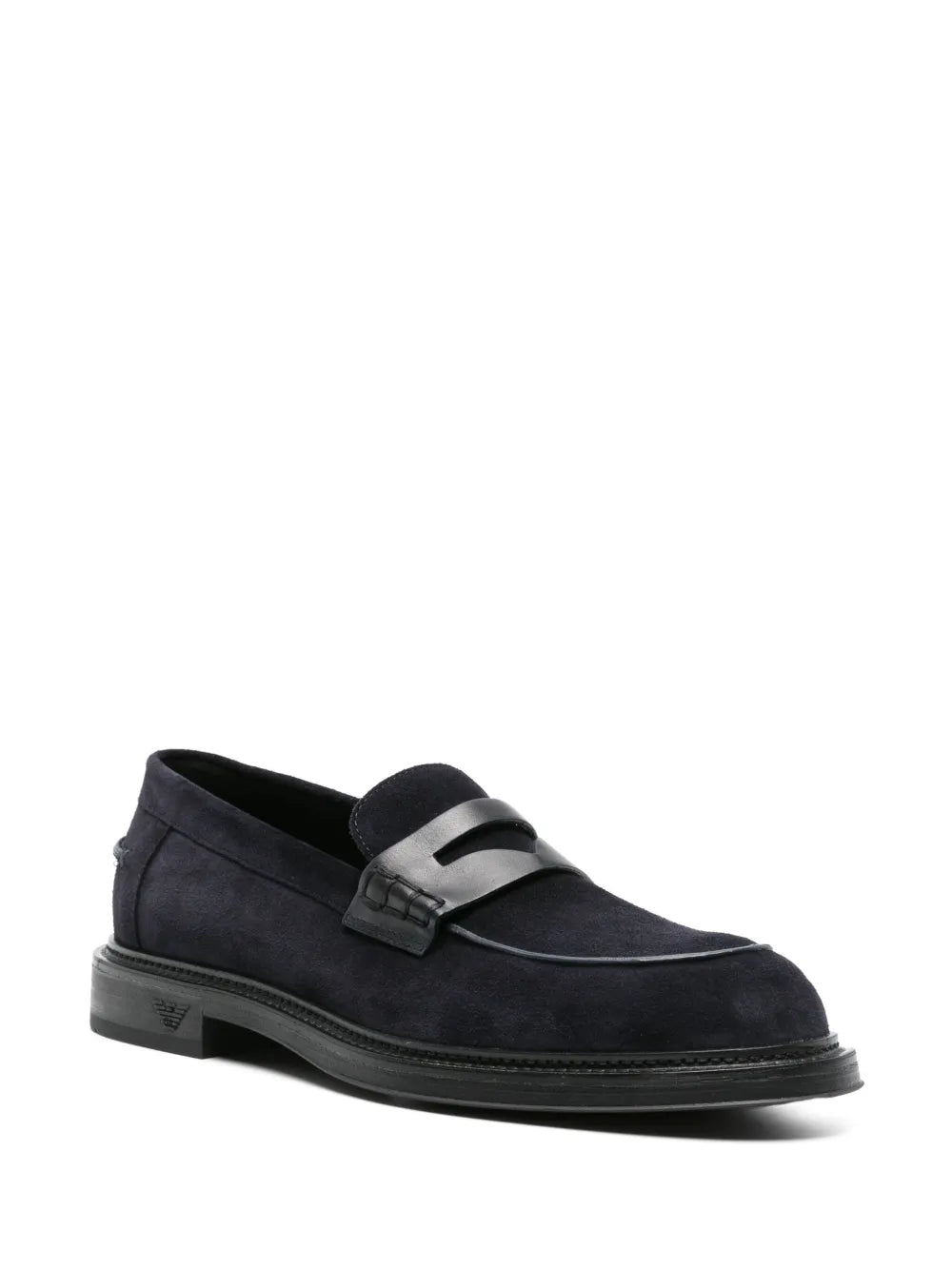 Emporio Armani penny-slot suede loafers