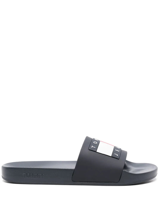 Tommy Jeans raised-logo open-toe slides