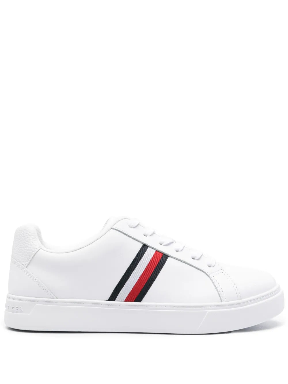Tommy Hilfiger Essential tape-detail leather sneakers