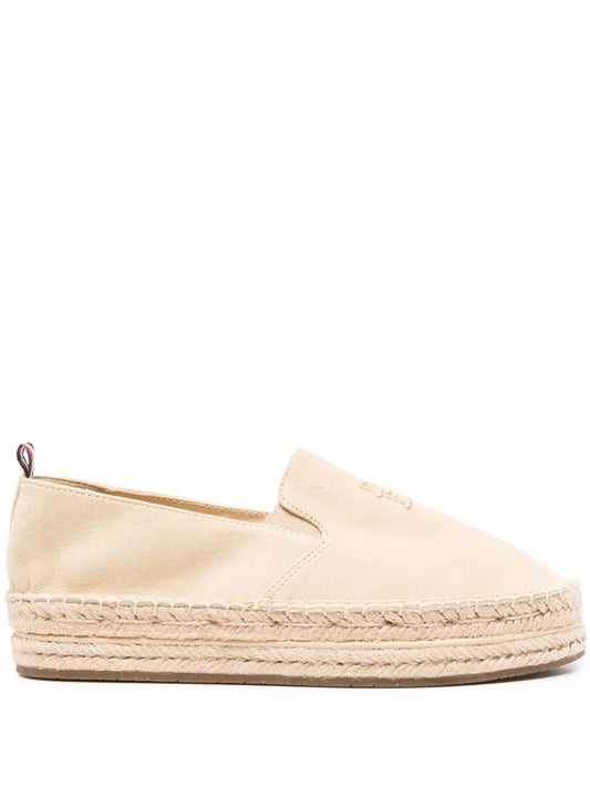 Tommy Hilfiger suede flatform espadrilles