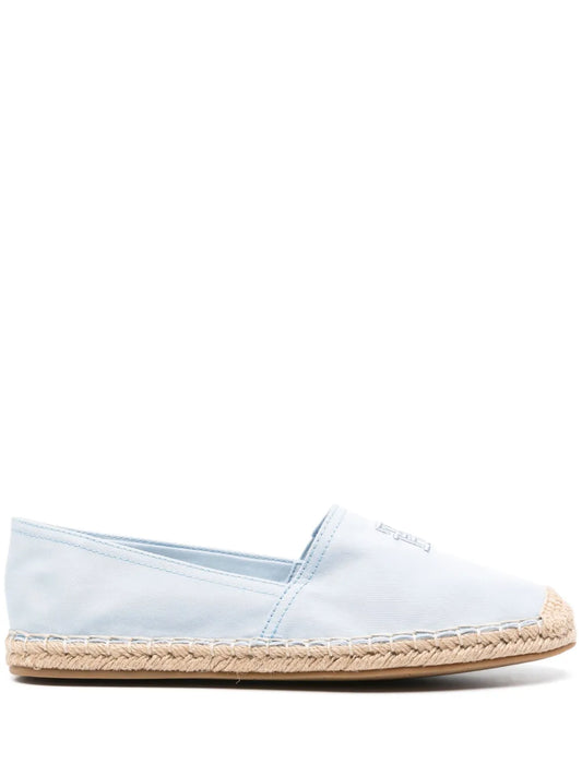 Tommy Hilfiger logo-embroidered cotton espadrilles