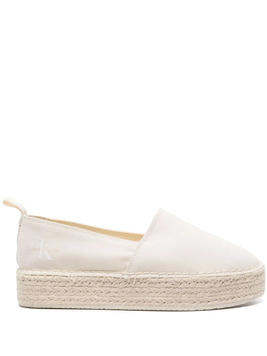 Calvin Klein Jeans 35mm logo-print flatform espadrilles