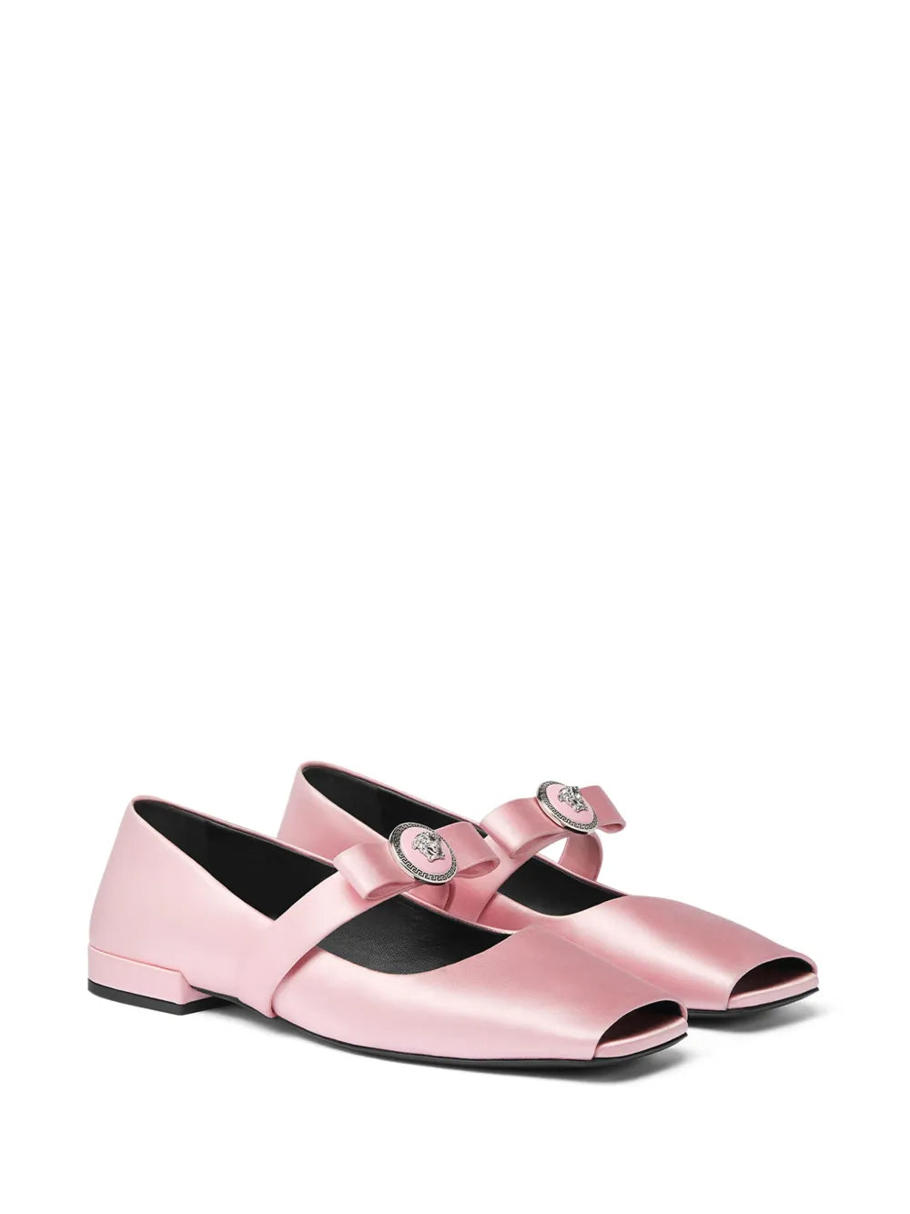 Versace Gianni Ribbon ballerina shoes