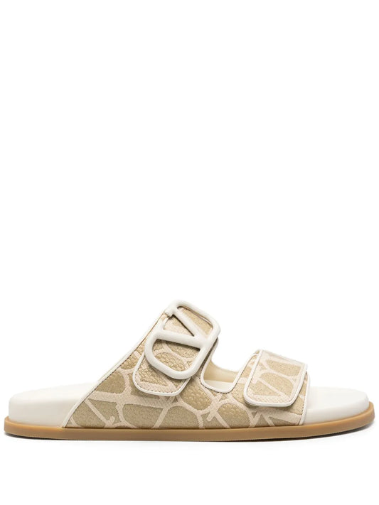 Valentino Garavani Toile Iconographe jacquard slides
