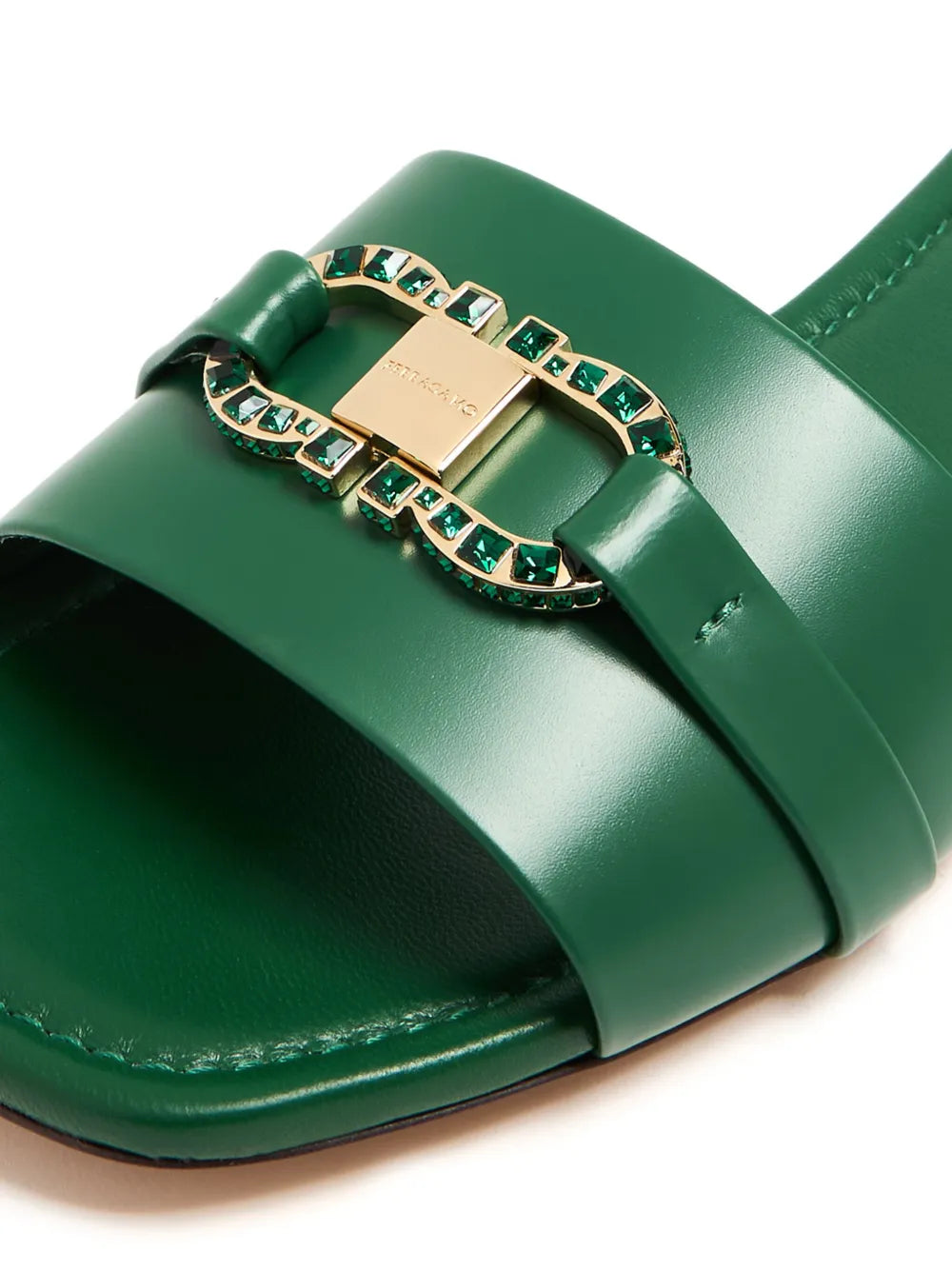 Ferragamo Leah leather slides