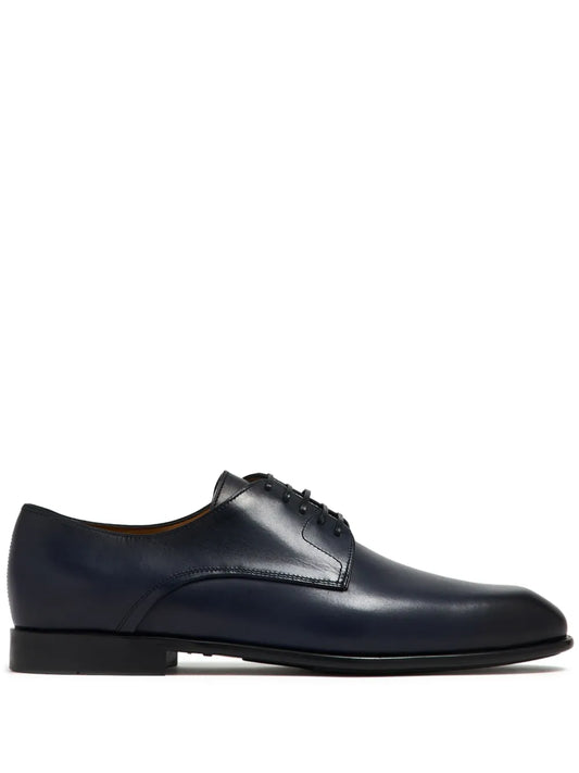 Ferragamo polished leather derby shoes