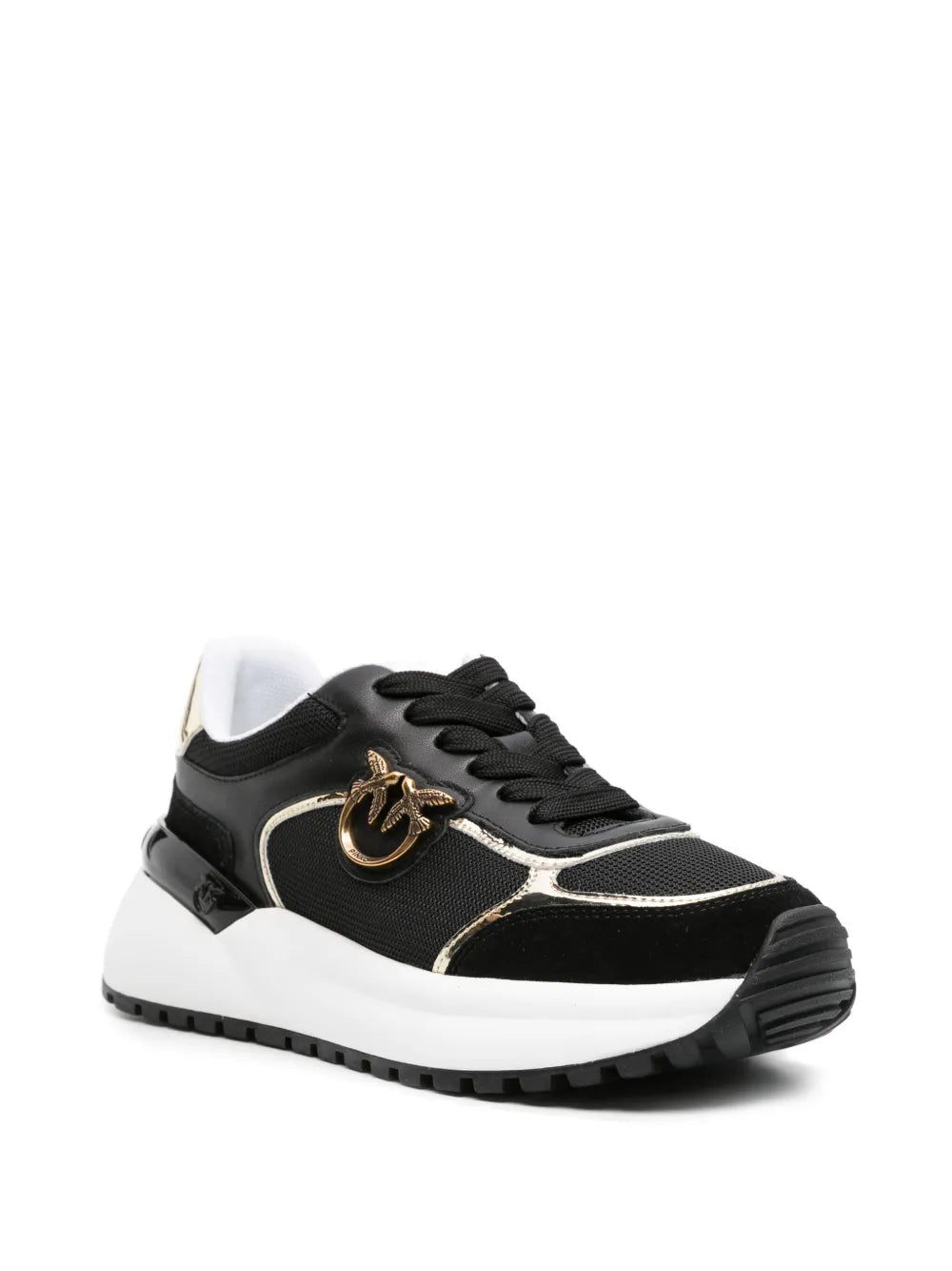 PINKO Love Birds leather sneakers