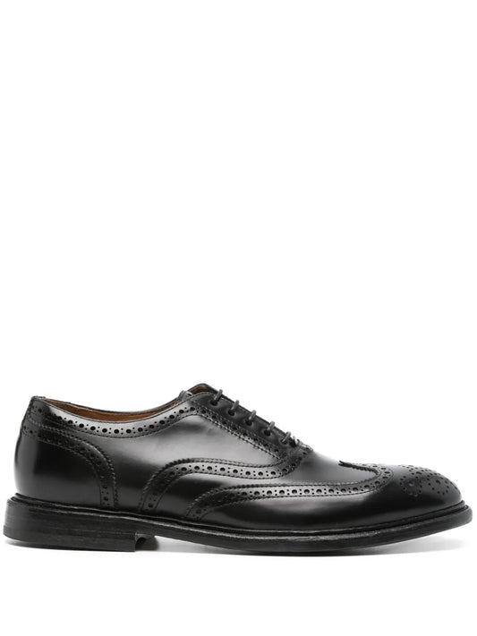 Cenere GB panelled leather brogues