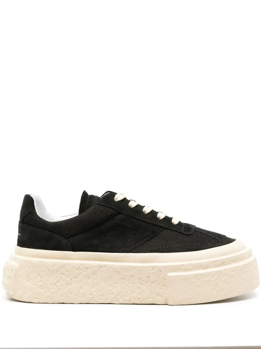 MM6 Maison Margiela numbers-motif suede sneakers