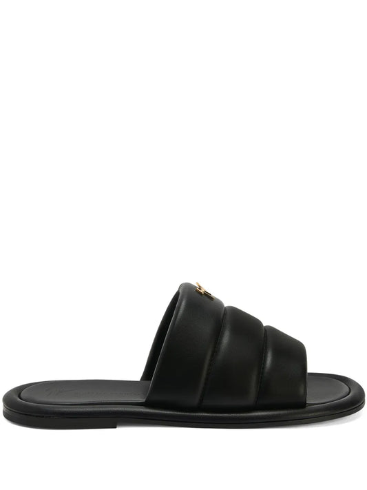 Giuseppe Zanotti Harmande leather slides