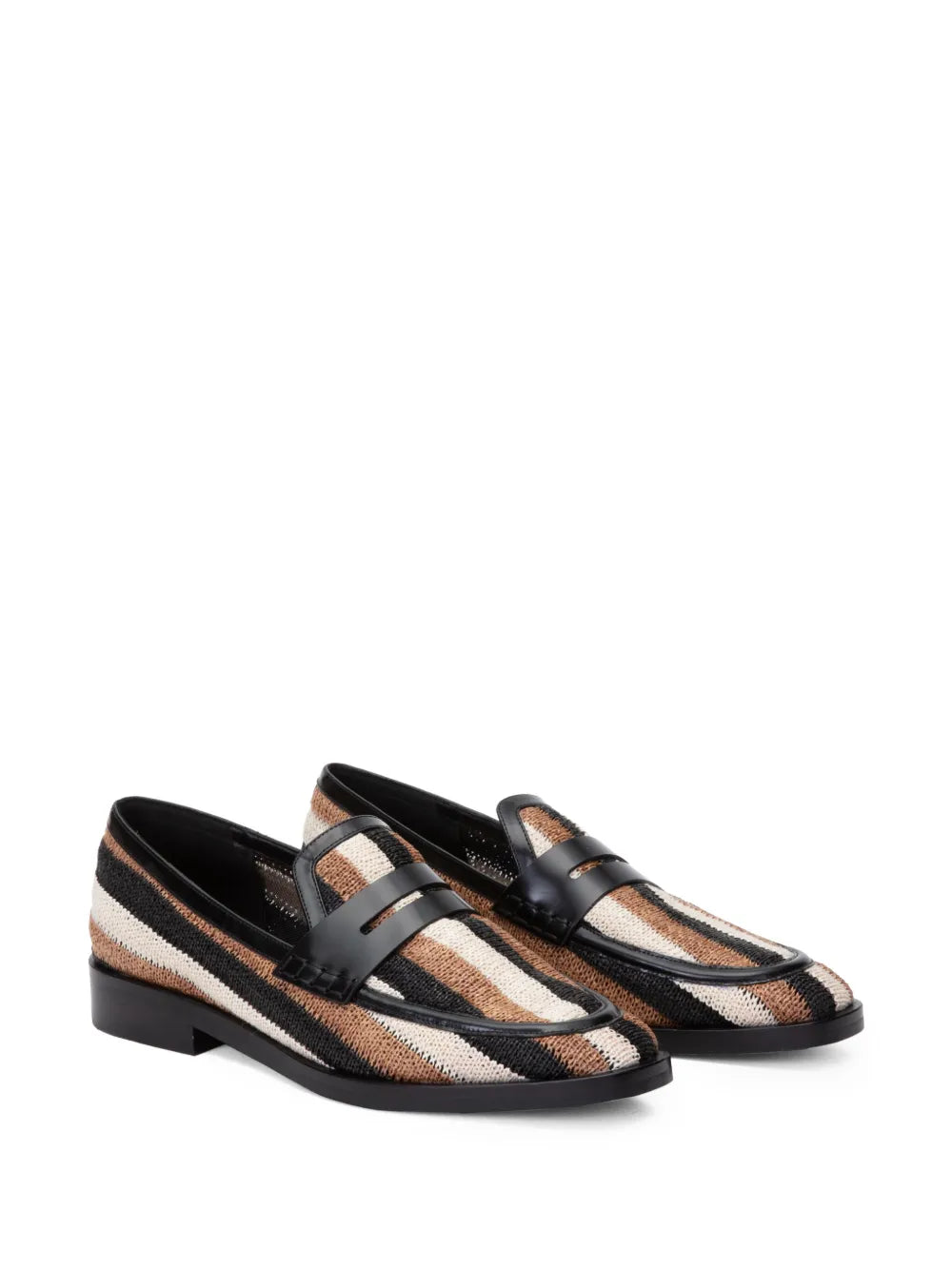 3.1 Phillip Lim Alexa striped penny loafers
