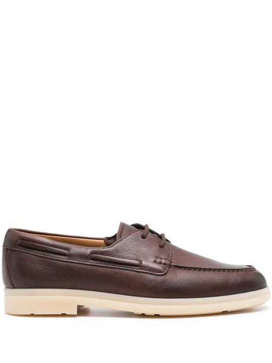 Church's leather boat shoes
