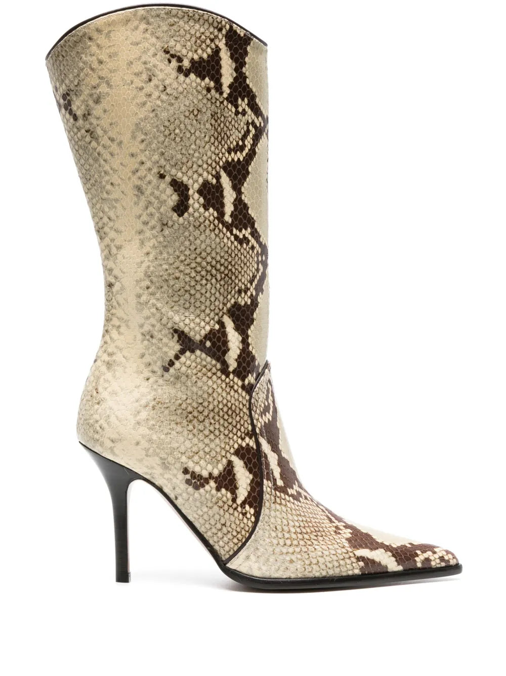 Paris Texas Ashley 95mm snakeskin-effect boots