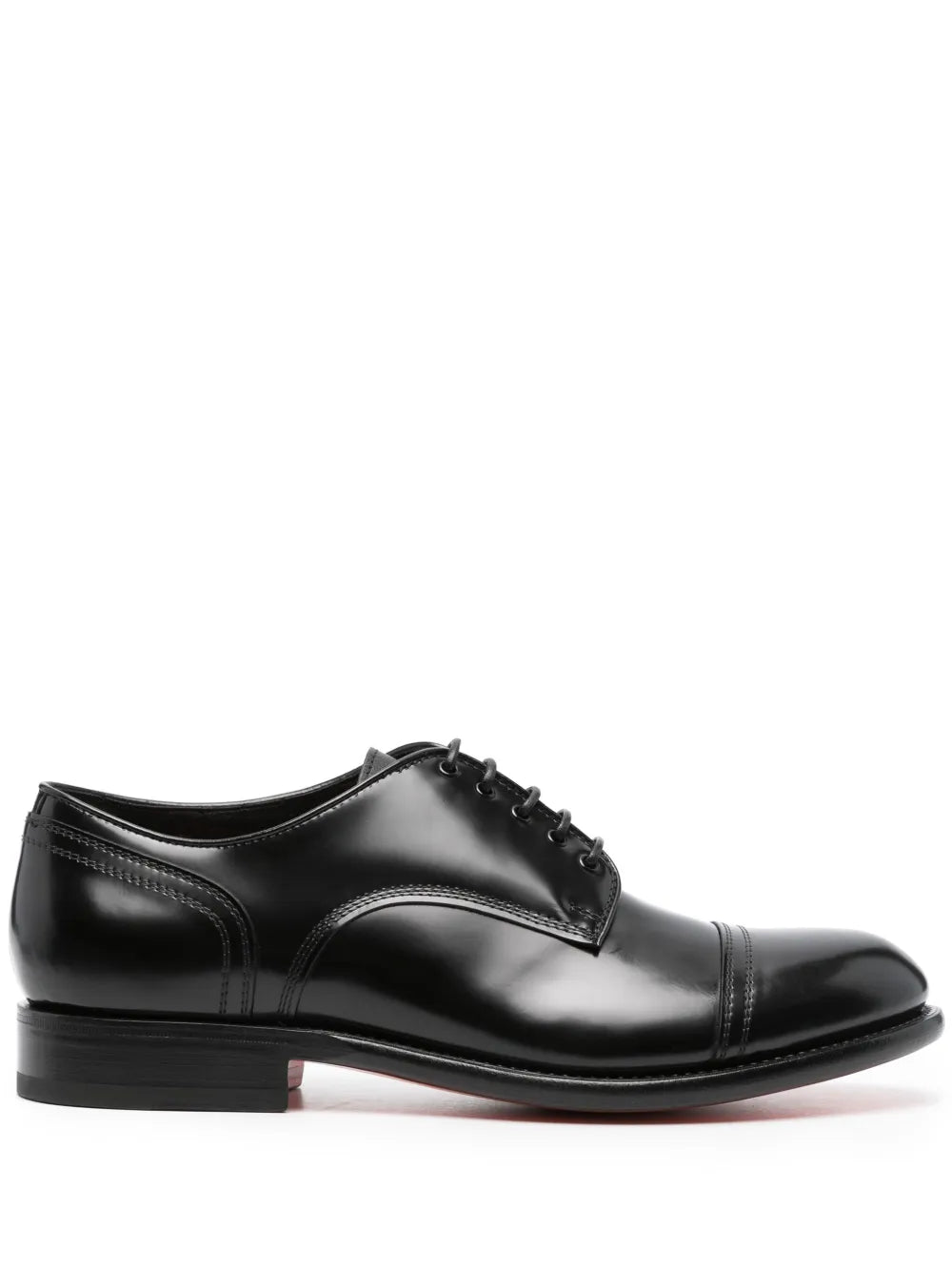 Santoni patent leather Oxford shoes