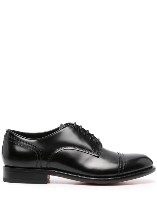 Santoni patent leather Oxford shoes