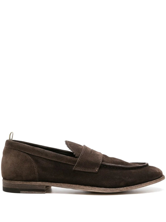 Officine Creative Solitude 001 suede penny loafers
