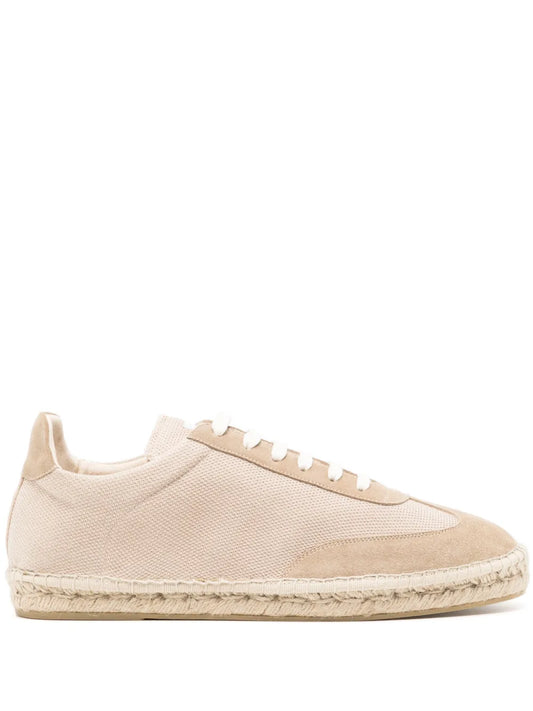 Eleventy lace-up canvas espadrilles