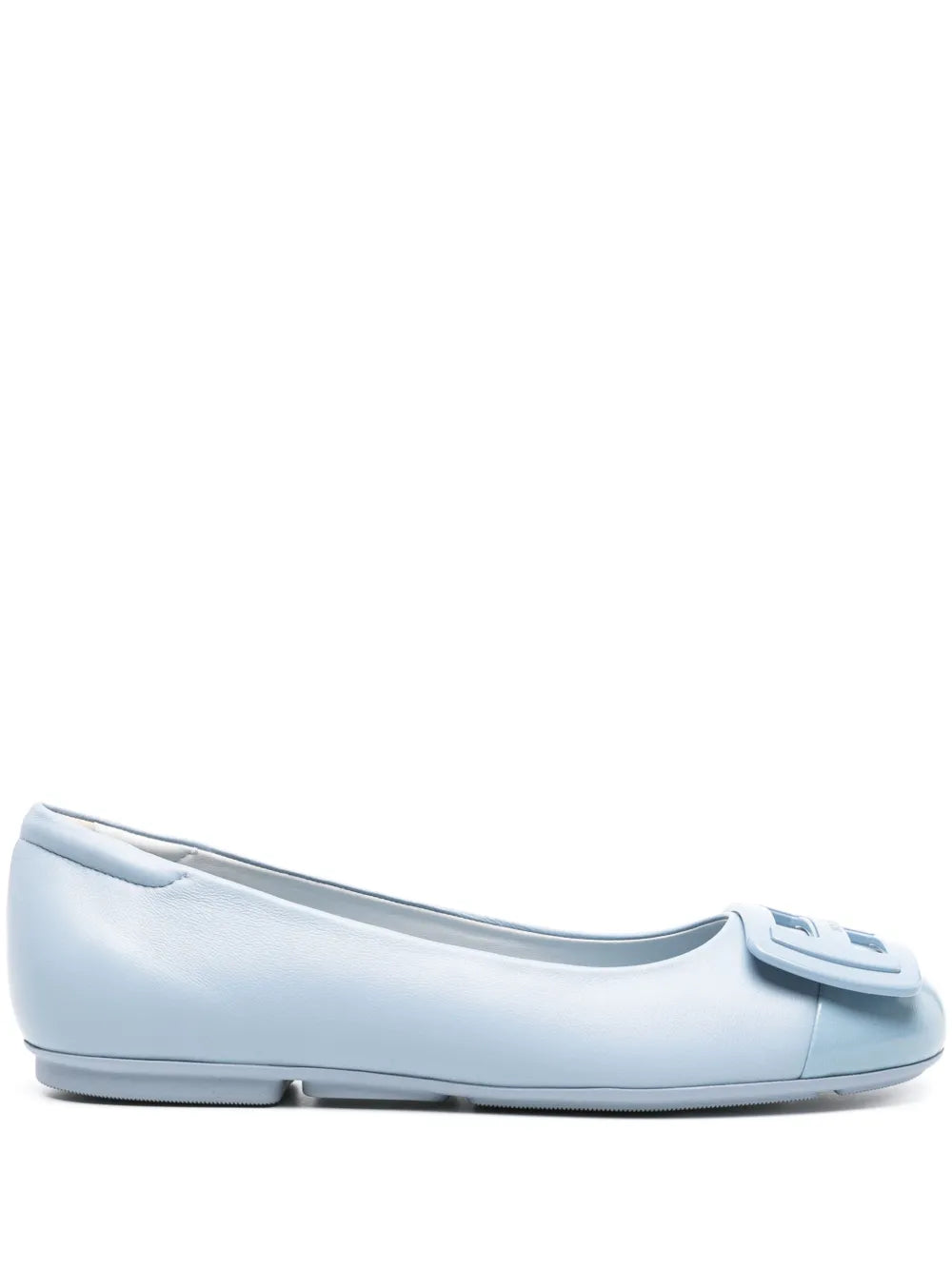 Hogan logo-embellished ballerina shoes