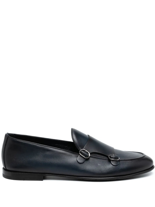 Barrett leather monk shoes