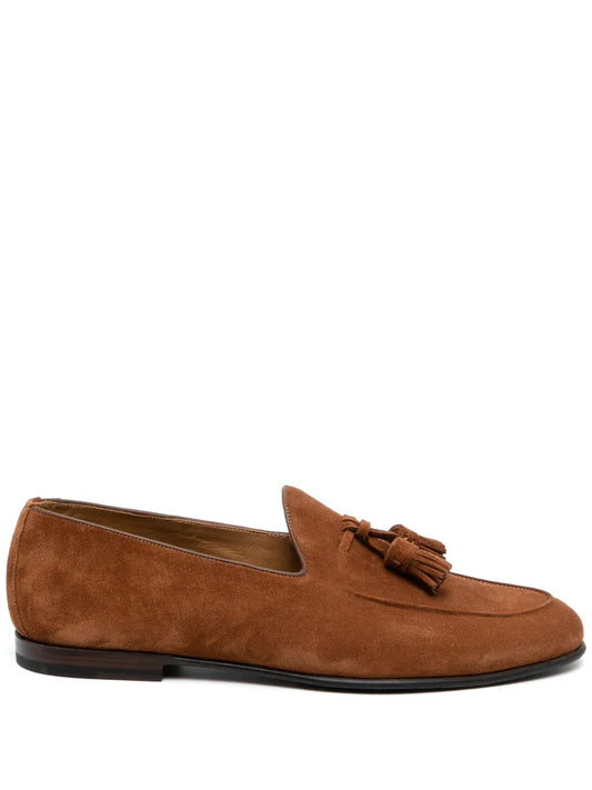 Barrett tassel-embellished suede loafers