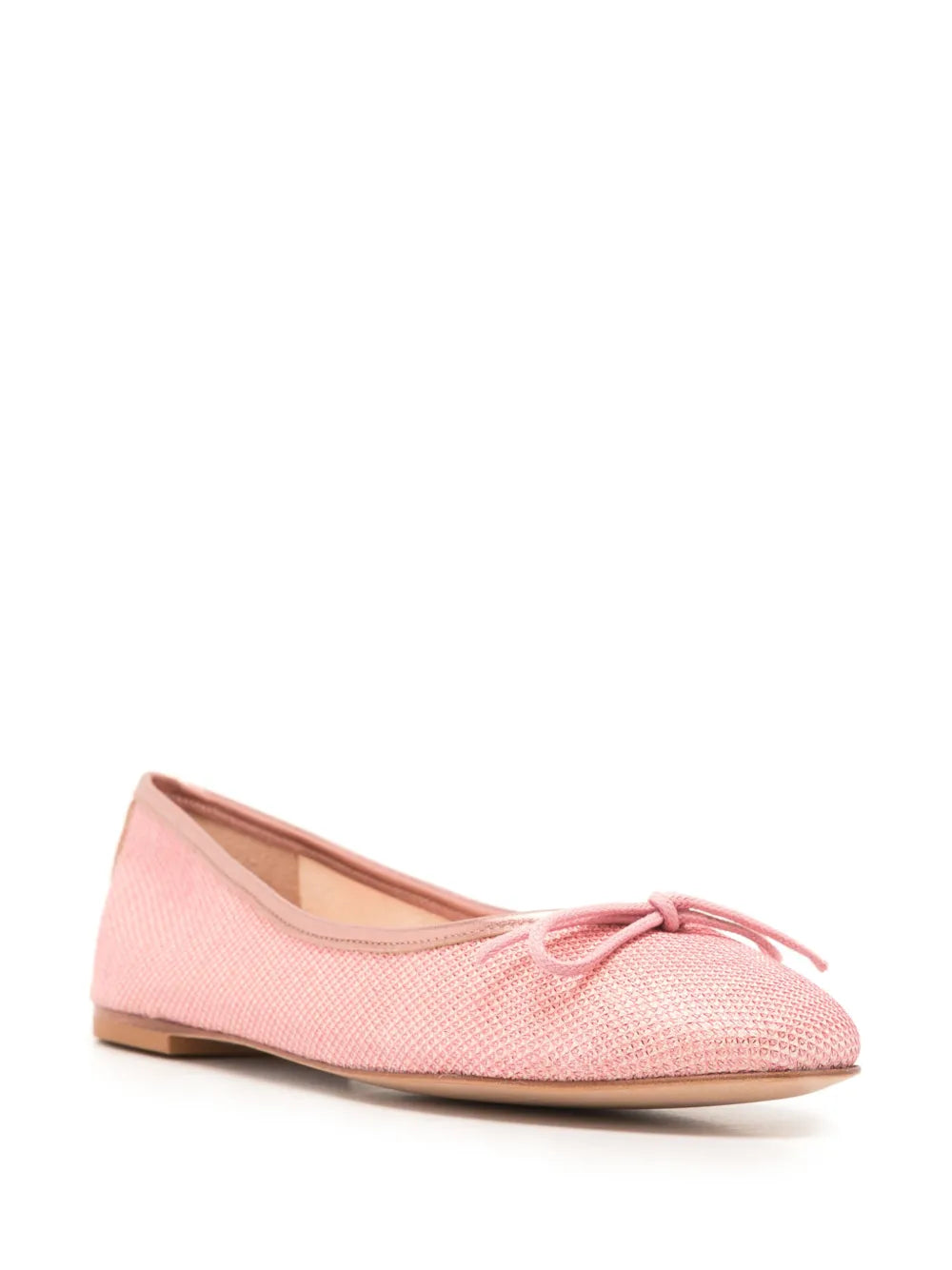 Sarah Chofakian Sapatilha Sarita textured-leather ballet pumps