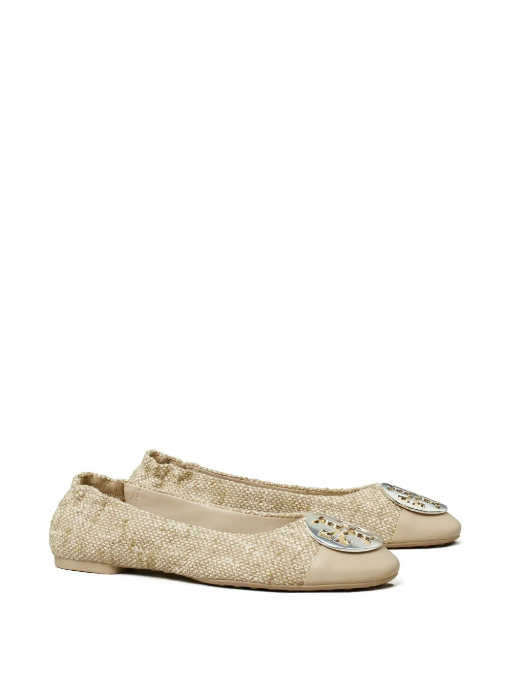 Tory Burch Claire cap-toe ballerina shoes