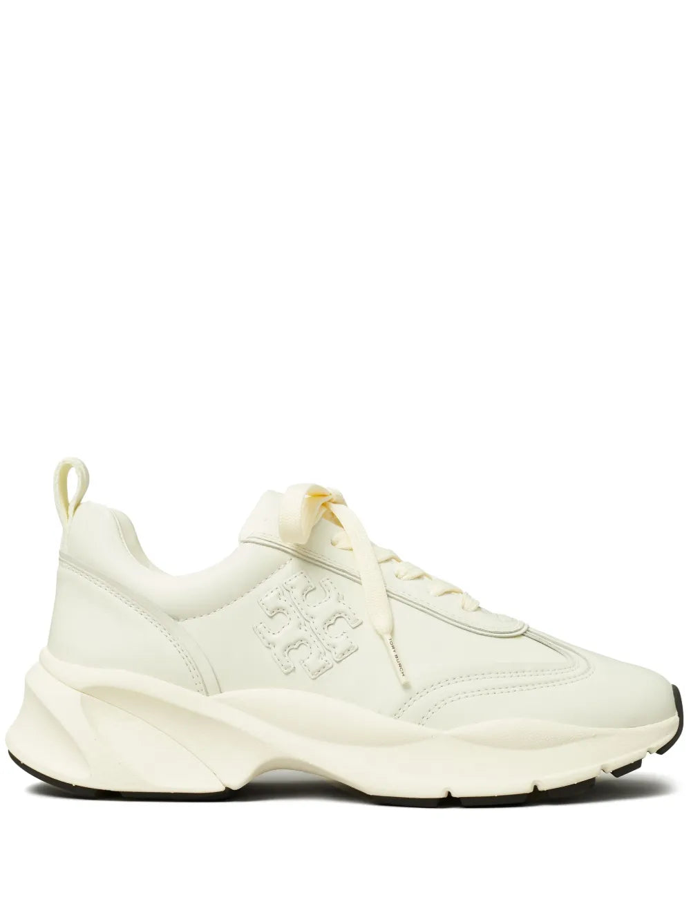 Tory Burch logo-embossed leather sneakers