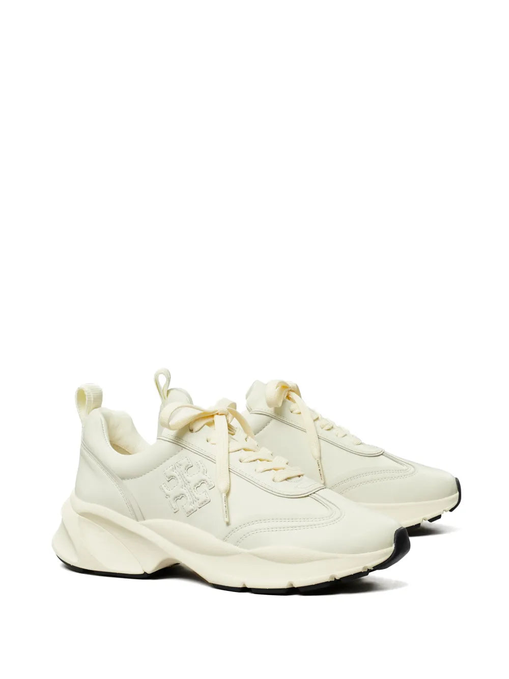 Tory Burch logo-embossed leather sneakers